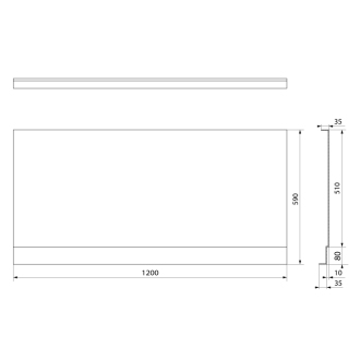 PLAIN NIKA panel 120x59cm 72469