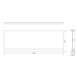 PLAIN NIKA panel 165x59cm 72515