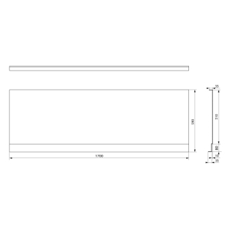 PLAIN NIKA panel 170x59cm 72525
