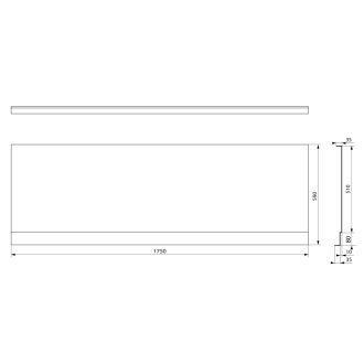 PLAIN NIKA panel 175x59cm 72534