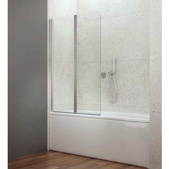 WILA vaňová zástena 900x1400 mm skladacia, chróm, číre sklo AQ5742
