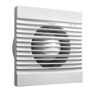Kúpeľňový ventilátor, 230V/50Hz, 100mm, biela FBS300