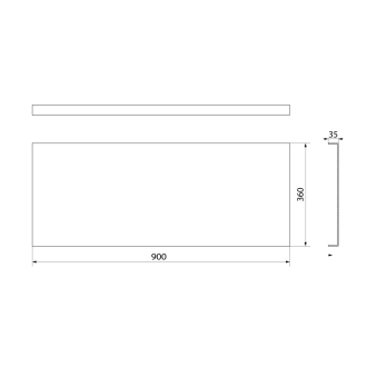 DEEP PLAIN bočný panel 90x36cm 89781