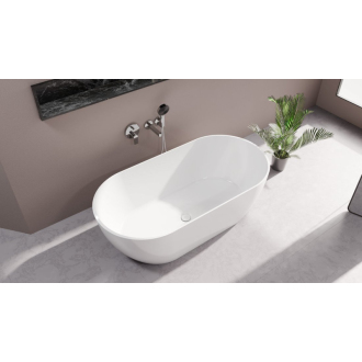 REDUTA voľne stojaca vaňa liaty mramor 170x80x58cm, biela 72842