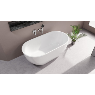 REDUTA voľne stojaca vaňa liaty mramor 150x75x58cm, biela 72843