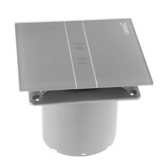 E-100 GSTH kúpeľňový ventilátor axiálny s automatom, 4W/8W, potrubie 100mm, striebor 00900600