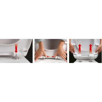 EDITA WC sedátko SLIM Soft Close, duroplast, biela 1703-458