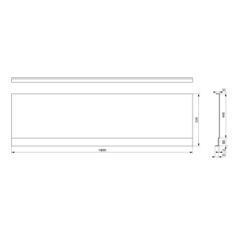 COUVERT NIKA panel čelný 180x52cm 72847