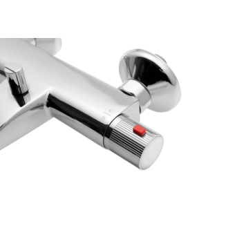 Aqualine ACTION nástenná vaňová termostatická batéria, chróm MB106