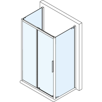 Lucis Line trojstenný sprchovací kút 1100x900x900mm L/P variant DL1115DL3415DL3415