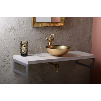 FIANNA sklenené umývadlo priemer 42 cm, bronz 2501-21