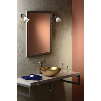 SHAY sklenené umývadlo priemer 42 cm, zlatá 2501-22