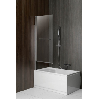 RIONI pneumatická vaňová zástena 710 mm, strieborný rám, číre sklo 72915