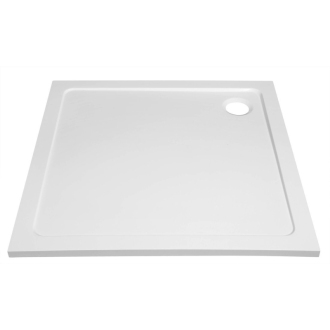 TECMI sprchová vanička z liateho mramoru, štvorec 90x90x3 cm PQ009