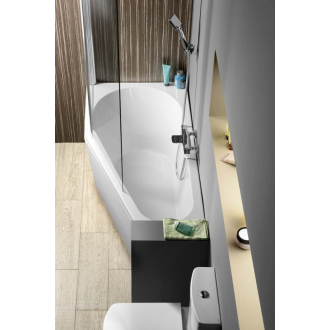 TIGRA L asymetrická vaňa 150x75x46cm, biela 72928