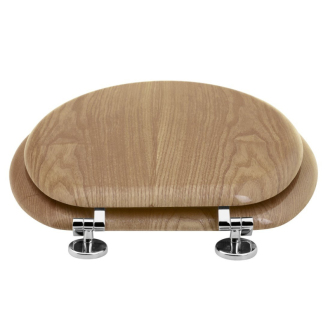 AQUALINE WC sedátko, MDF, dub 1705-10