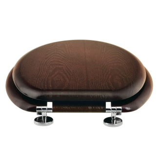 AQUALINE WC sedátko, MDF, orech 1705-11