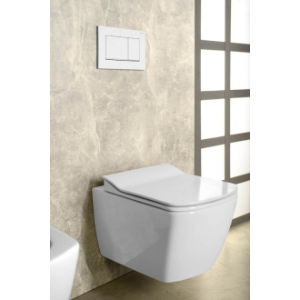 GLANC WC sedátko, Slim soft close, duroplast, biela GC5030
