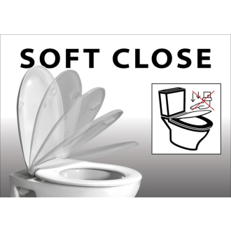 NOLITA WC sedátko SLIM Soft Close, duroplast, biela 539101