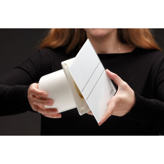 E-100 GBT kúpeľňový ventilátor axiálny s časovačom, 8W, potrubie 100mm, čierna 00900502