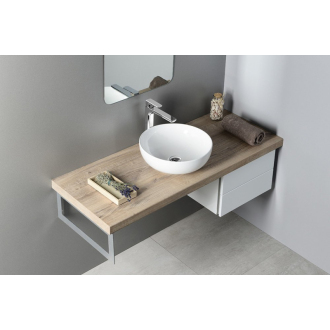 RONDANE keramické umývadlo priemer 40x14 cm, na dosku AR435