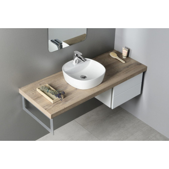 LUGANO keramické umývadlo priemer 41x11,5 cm, na dosku AR491