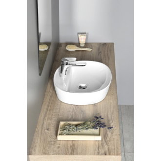 LUGANO keramické umývadlo priemer 41x11,5 cm, na dosku AR491