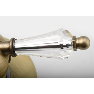 KIRKÉ CRYSTAL podomietková sprchová batéria, 1 výstup, páčka kryštál, bronz KI41KB
