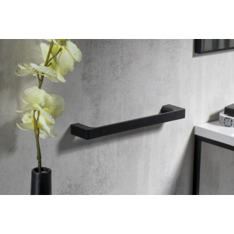 PIRENEI držiak uterákov 350x66mm, čierna mat PI213514