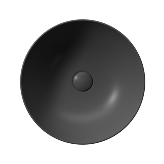 PURA umývadlo na dosku priemer 42 cm, čierna mat 885126