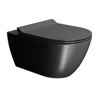 PURA WC závesné, splachovanie SWIRLFLUSH, 55x36 cm, čierna dual-mat 881526