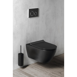 PURA WC závesné, splachovanie SWIRLFLUSH, 55x36 cm, čierna dual-mat 881526