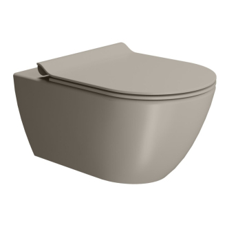 PURA WC závesné, splachovanie SWIRLFLUSH, 55x36 cm, tortora dual-mat 881505