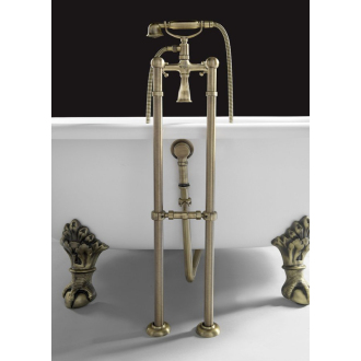 REGATA voľne stojaca vaňa 175x85x61cm, nohy bronz, biela 10121