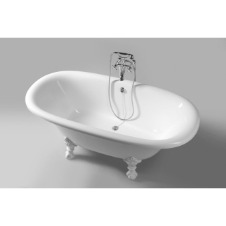 REGATA voľne stojaca vaňa 175x85x61cm, nohy biele, biela 10221