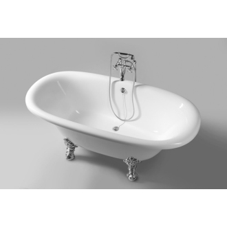 REGATA voľne stojaca vaňa 175x85x61cm, nohy chróm mat, biela 10231