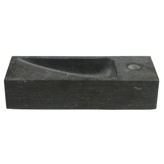 BLOK kamenné umývadlo 38x8x14 cm, antracit 2401-31