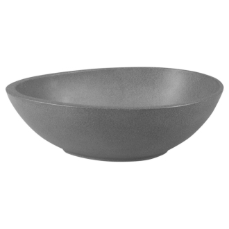 PUNC betónové umývadlo vrátane výpuste, 53x39 cm, čierny granit BH7001