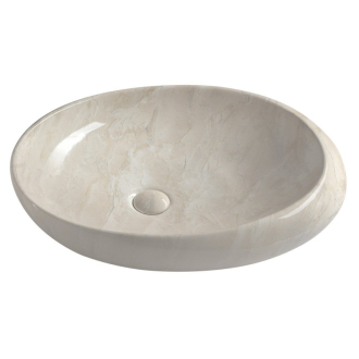 DALMA keramické umývadlo 68x44x16,5 cm, marfil MM327