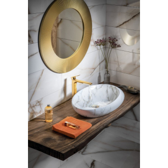 DALMA keramické umývadlo 68x44x16, 5 cm, carrara MM317