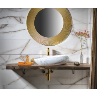 DALMA keramické umývadlo 68x44x16, 5 cm, carrara MM317