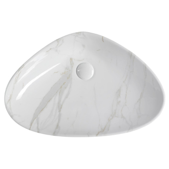 DALMA keramické umývadlo 58,5x39x14 cm, carrara MM217