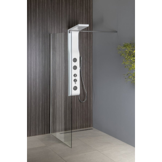 WALK-IN zástena jednodielna na inštaláciu na stenu, 800x1900 mm, sklo číre WI081