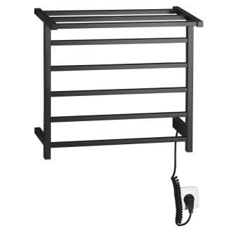 ELZOR elektrický sušiak uterákov 500x470mm, 50W, čierna mat EB510