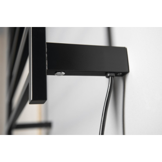 ELZOR elektrický sušiak uterákov 500x470mm, 50W, čierna mat EB510