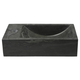 BLOK kamenné umývadlo 40x10x22 cm, otvor vľavo, antracit 2401-38