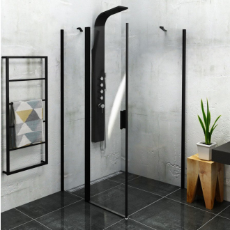 Zoom Line Black obdĺžnikový sprchovací kút 1400x800mm L/P variant ZL1314BZL3280B