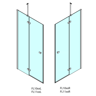 FORTIS LINE štvorcový sprchovací kút 1500x1500 mm, rohový vstup FL1115LFL1115R