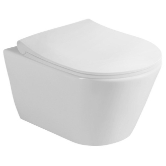 AVVA WC Slim sedátko s pomalým zatváraním, biela/chróm 100787