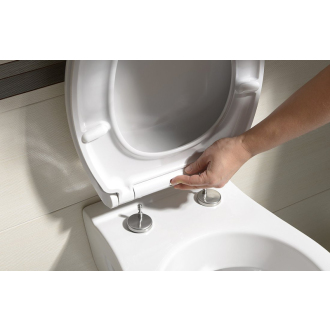 AVVA WC Slim sedátko s pomalým zatváraním, biela/chróm 100787